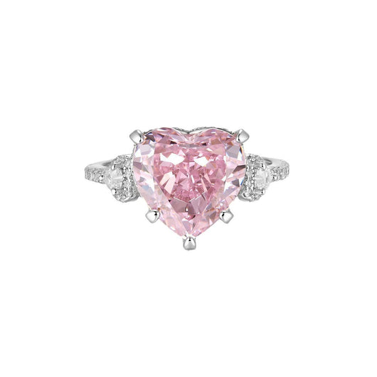 Anillo de Corazón Zirconia Hielo con Pulsera Francesa para Mujer - Image 5