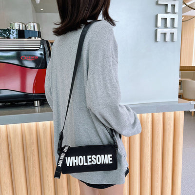Bolso Bucket Diagonal Estilo Occidental con Letras - Image 14
