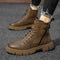 Botas Casuales de Cuero con Cierre de Cremallera - Diseño Resistente