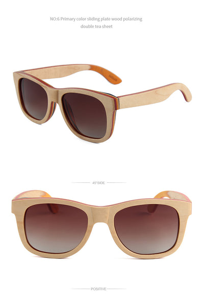 Gafas de Sol Polarizadas con Montura Ovalada y Puente de Madera - Image 17