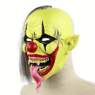 Máscara de Payaso Verde Terrorífico - Látex Premium para Halloween y Navidad - Image 6