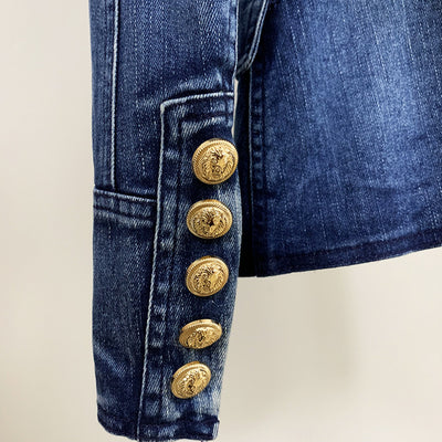 Chaqueta Denim Doble Botonadura Efecto Lavado - Image 11