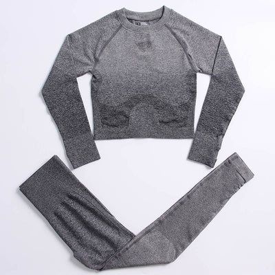 Conjunto Deportivo Yoga Degradado para Mujer - Transpirable y Cómodo - Image 14