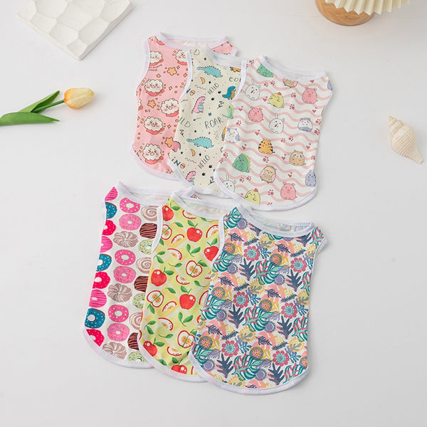 Chaleco Estampado con Diseño de Cachorro Adorable para Mascotas