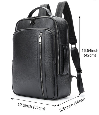Mochila de Cuero para Hombre - Gran Capacidad Multifuncional - Image 7