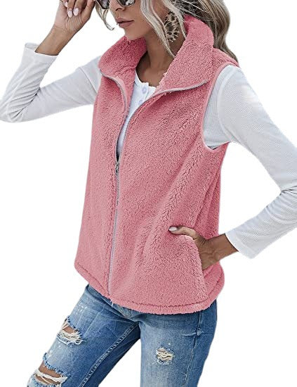 Chaleco Acolchado sin Mangas con Cuello Alto y Cierre - Image 6
