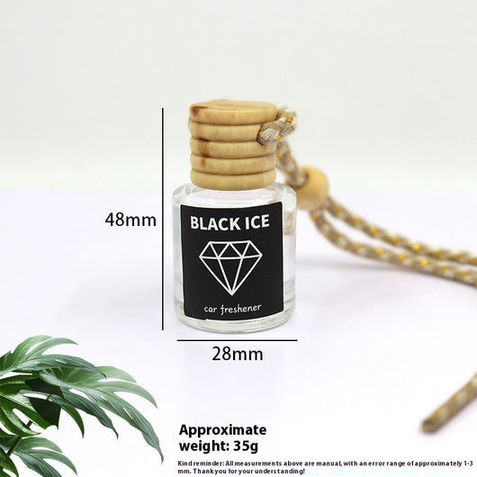 Difusor de Aroma para Auto con Botella de Vidrio y Colgante de Madera - Image 7
