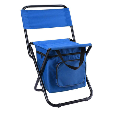 Silla de Camping Plegable con Mochila Térmica y Bolsa Enfriadora Portátil - Image 12