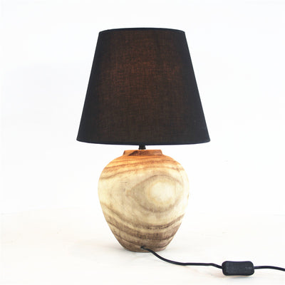Lámpara de Mesa Artesanal de Madera | Diseño Sereno y Minimalista - Image 2