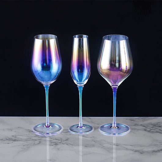 Copas de Vino Tinto Degradado Nórdico Cristal Colorido - Image 3