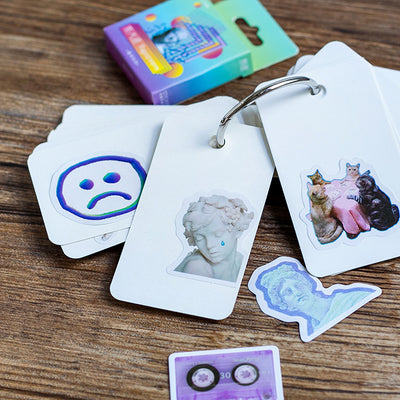 Set de 46 Stickers Adhesivos Steam Wave para Diarios y Proyectos DIY - Image 4