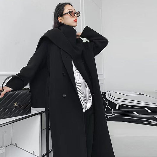 Abrigo Reversible de Cachemira para Mujer - Image 11