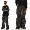 Pantalón Cargo Estilo Militar Amekaji con Múltiples Bolsillos y Corte Recto