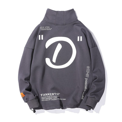 Sudadera Cuello Alto Holgada con Bordado - Image 13