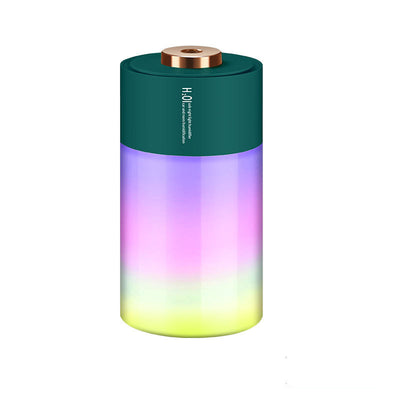 Pink and gradient colorful humidifier with a gold nozzle, featuring a night light function for air and room humidification. - Image 5