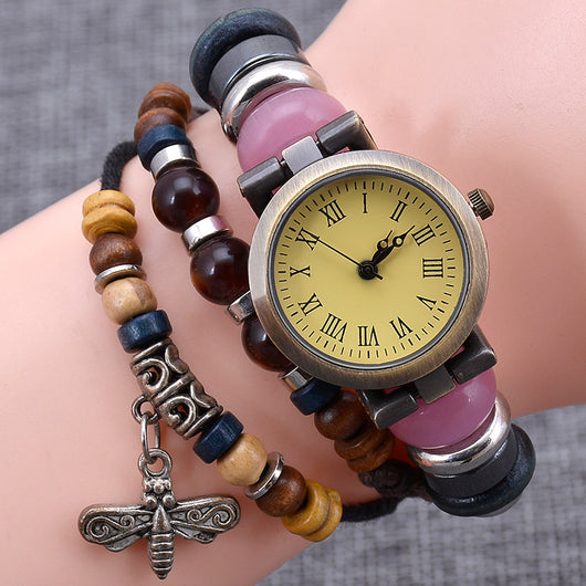 Reloj Pulsera Vintage Artesanal con Giro de Moda para Mujer - Image 9