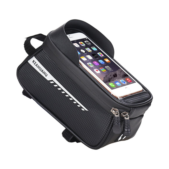 Bolsa Impermeável para Tubo Superior de Bicicleta com Tela Sensível ao Toque