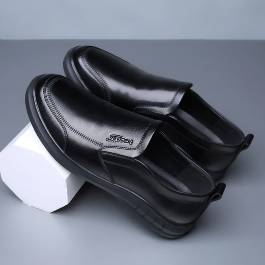 Zapatos Casuales de Cuero para Hombre con Suela Blanda Antideslizante