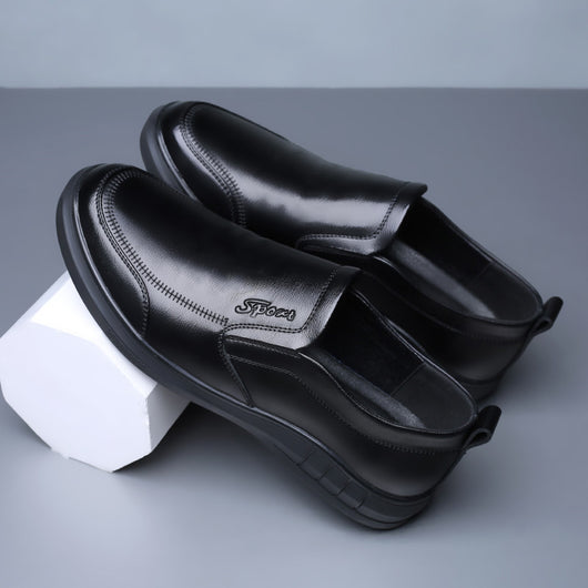 Zapatos Casuales de Cuero para Hombre con Suela Blanda Antideslizante