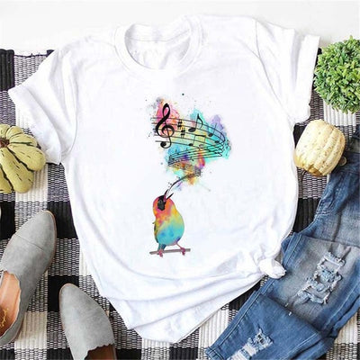 Blusa Estampada de Manga Corta para Mujer - Diseño Moderno y Versátil - Image 19