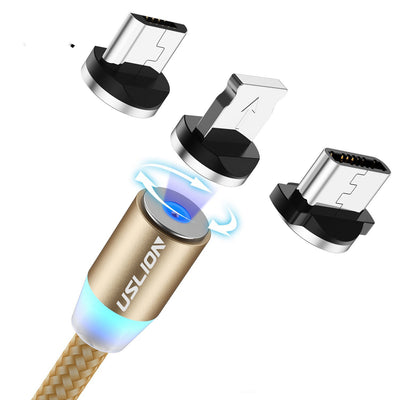 Cable Magnético 360° Triple Conector USB, Type-C y Micro USB - Image 21