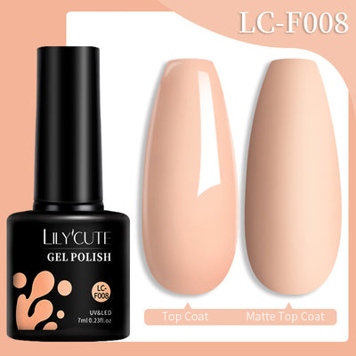 Set de Pegamento para Uñas con Brillo de Color Sólido - Image 43