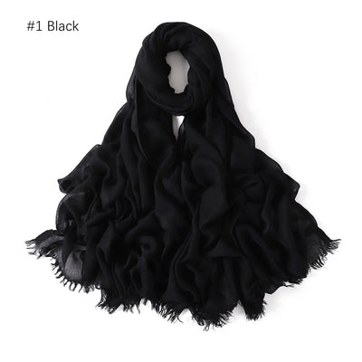 Pashmina Modal Fina Transpirable - Chal Ligero Monocromático para Mujer - Image 6