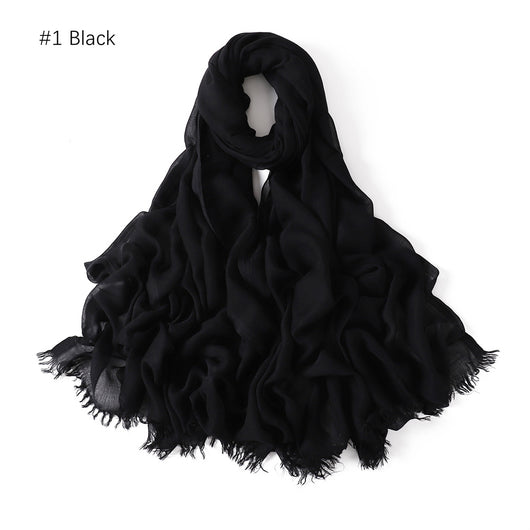 Pashmina Modal Fina Transpirable - Chal Ligero Monocromático para Mujer - Image 6