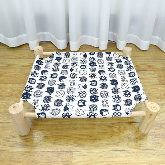 Cama de Camping de Madera para Gatos con Arenero Integrado - Image 16