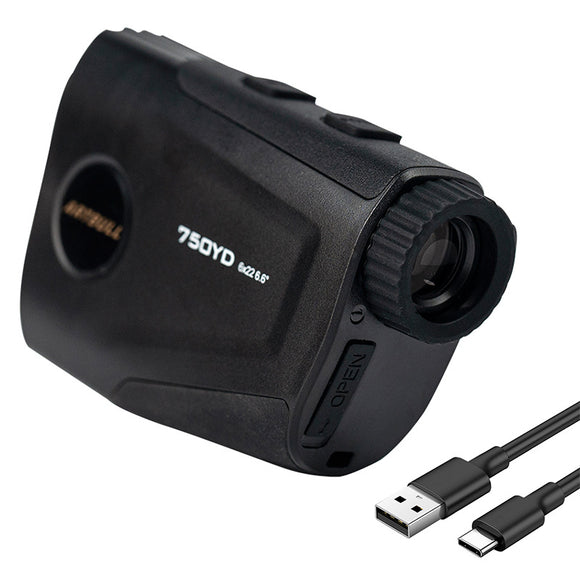 Telémetro Láser Golf Recargable con Vibración y Bandera Telescópica