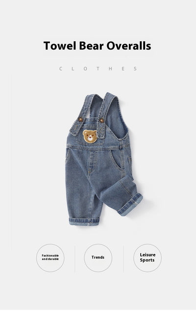 Overol Denim Infantil con Estampado Retro Vintage - Image 12
