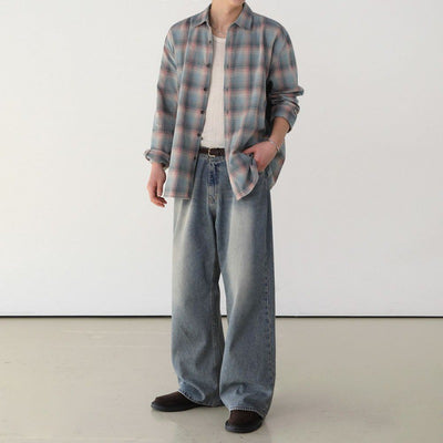 Camisa de Manga Larga con Contraste de Colores para Hombre - Image 10