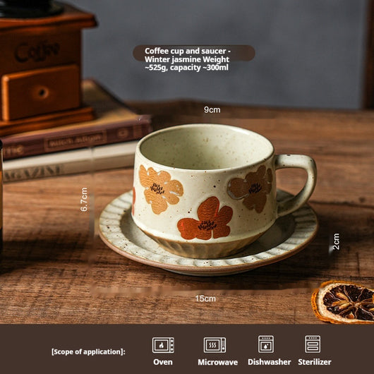 Taza de Café Stoneware Retro Diseño Lujo Contemporáneo - Image 5