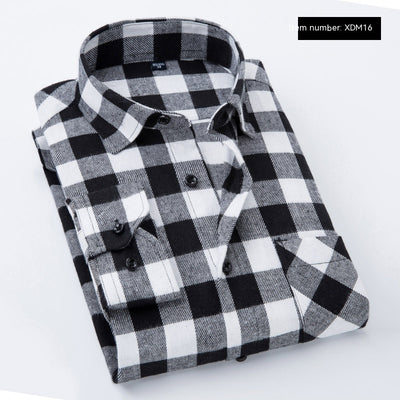 Camisa Flanela Casual de Manga Larga para Hombre - Image 17