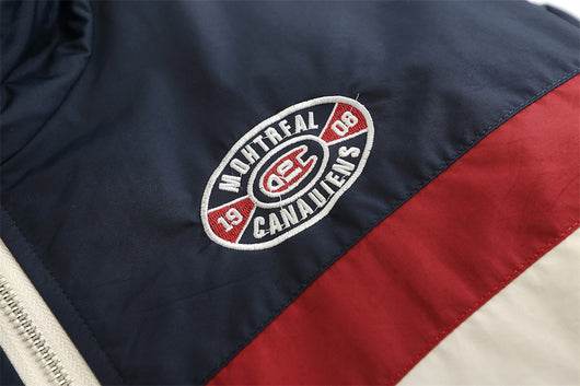 Chaqueta Acolchada de Algodón con Bordado de Letras y Contraste de Colores - Image 14