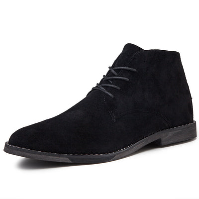 Botas Martin de Cuero Gamuza Punta Aguda Estilo Británico - Image 8