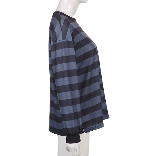 Sudadera Rayada de Manga Larga para Mujer - Image 11