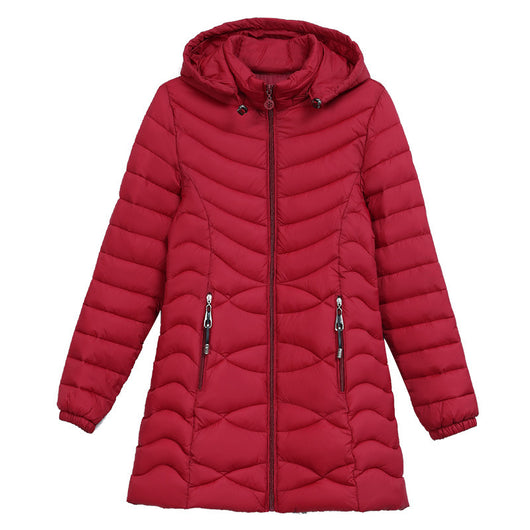 Chaqueta Acolchada Slim de Algodón para Mujer - Largo Medio - Image 2