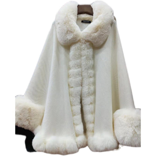 Cardigan Tejido con Cuello de Piel - Abrigo Elegante de Punto - Image 8