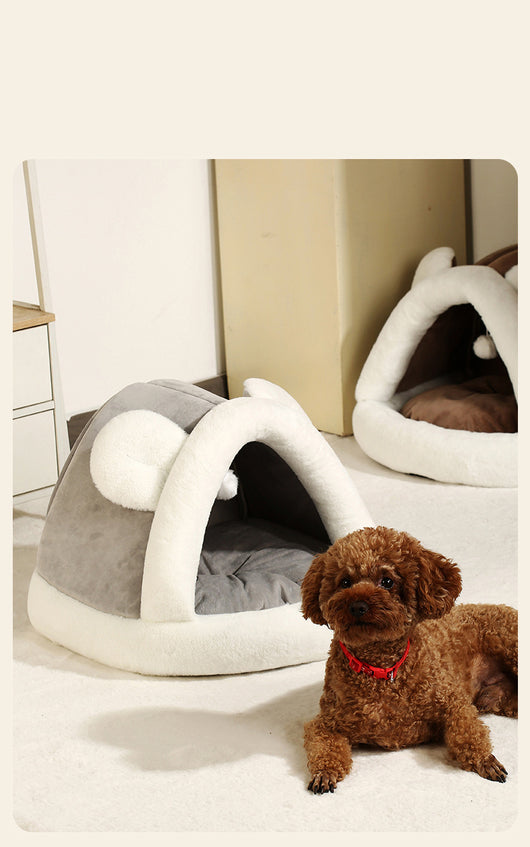 Cama Cueva Térmica para Gatos y Perros Pequeños - Refugio Acogedor - Image 12