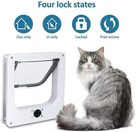 Puerta para Gatos y Perros con Cierre Magnético y Bloqueo Rotatorio - Image 22