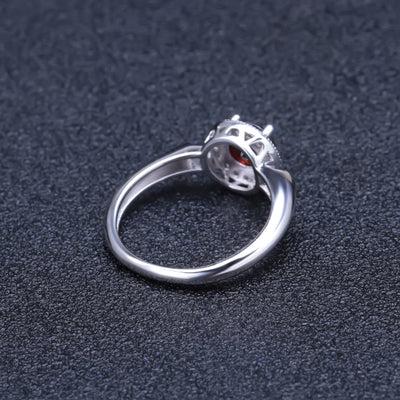 Anillo de Plata 925 con Granate Incrustado - Image 4