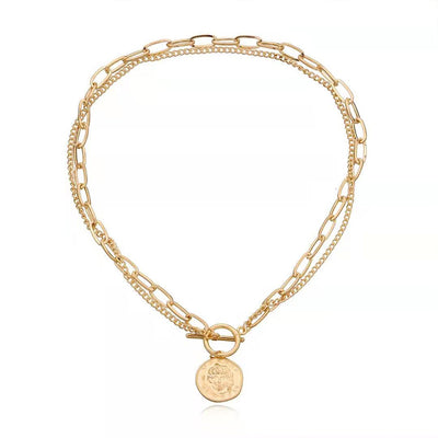 Collar Colgante Doble Cadena Elegante para Mujer - Image 10