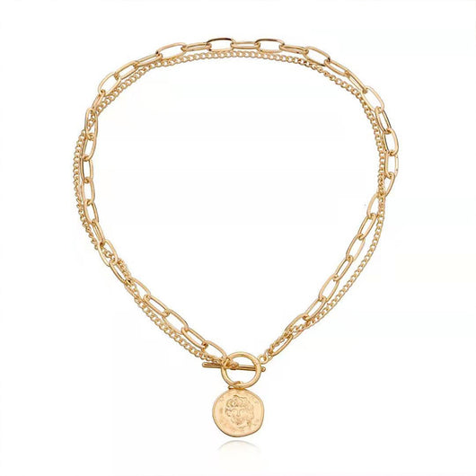 Collar Colgante Doble Cadena Elegante para Mujer - Image 10