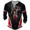 Camiseta Medieval de Manga Larga con Impresión Digital para Hombre