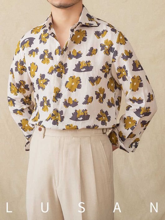 Camisa Ligera de Manga Larga con Drapeado Transpirable para Primavera y Verano - Image 8