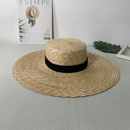 Sombrero de Paja para Mujer con Ala Extra Grande Protección Solar Verano - Image 8