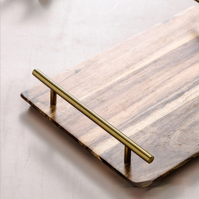 Bandeja Rectangular de Madera con Asa Metálica - Image 10