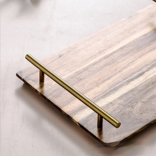Bandeja Rectangular de Madera con Asa Metálica - Image 10