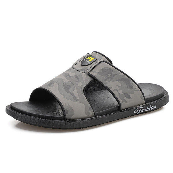Sandalias de Cuero Piel Suave Antideslizantes para Hombre - Zapatos de Playa